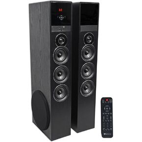 RockvilIe TM150B Bluetooth Home Theater Tower Speaker System (2) 10" Subwoofers!