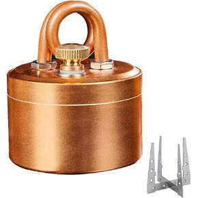 Mini Portable Alcohol Camping Stove - High-Powered 50ml Spirit Burner，Handmade Premium Lightweight Aluminum Multi - Functional Stove for Outdoor Hiking, Cooking, Emergency Use & Backpacking - Golden