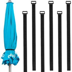 Fabbay 6 Pack Pack Patio Patio Smbrella Strap Trapplable Compraps for Parasol Multipurpose Patio Smbrella Associory
