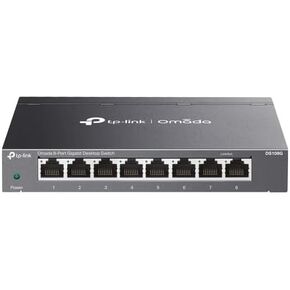 TP-Link DS108G Network Switch, 8 Ports, 10/100/1000 Mbps Gigabit Ethernet, Unmanaged