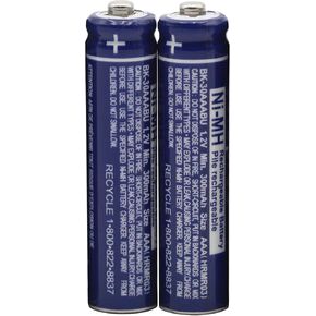 2-Pack BK-30AAABU 1.2V 300mAh Battery for Panasonic KX-TGDA50 KX-TGD530 KX-TGD630 KX-TGD632 KX-TGDA63 W KX-TGD860 W KX-TGD864 W Cordless Phones