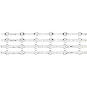 LED Backlight Strip(4) Fit for LG 49UJ6525 49UJ6585 49UJ675V 49UJ634V 49UJ655V 49UJ6525 JB3B1591A02499 V1749R1 V1749L1 LC490DGG