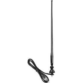 Marine Boat Radio Antenna 16 Inch Marine AM FM Stereo Antennas Replacement Mast, Waterproof Flexible Rubber Antennae for Boat Car Truck RV Motorhome ATV UTV Tractor Motorcycle Yacht