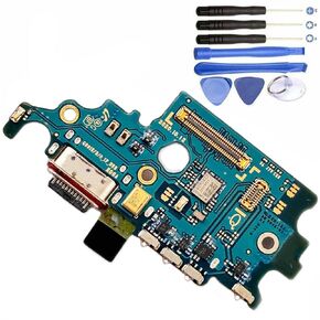 Galaxy S21 5G USB شحن منفذ Flex Cable Replace Cable Type C Charger Dock Board Flex Cable Compatible مع Samsung S21 5G USA 6.2 "G991U + أداة إصلاح
