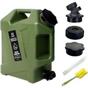Gallon Water Container with Spigot (3.2 Gallon Water Jug Green)