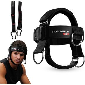 Iron Neck Alpha Plus Neck Harness - Elevate Neck Strength with Adjustable Head Harness - Ultimate Neck Weight Workout Accessory for Linear and Rotational Exercises - Gym-Grade Neck Training Gear
