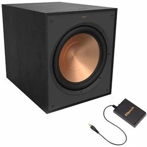 Klipsch R-120SWi 12-Inch Wireless Subwoofer, 230W Power w/Wireless Transmitter, Black (Renewed)