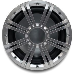 Kicker 10" 4-ohm Marine Free Air Subwoofer with Included Silver Grille.