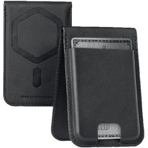 URBAN ARMOR GEAR UAG Slim Wallet Kevlar Black 6 Cards Holder with Kickstand RFID Blocking, Metropolis Magnetic Wallet Compatible with MagSafe for iPhone, Galaxy