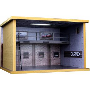 علبة عرض للسيارات المصبوبة بمقياس 1/24 وسيارات أبطال السرعة مع طبقة مزدوجة من الأكريليك الشفاف وإضاءة LED، غير متضمنة السيارات والنماذج (1:24 طريق 66 طبقة مزدوجة) in Kuwait