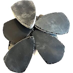 Black Obsidian Preshaped Arrowhead Slabs for Flint Knapping (6)