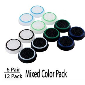 6 أزواج 12 PCS CILICONE CAP MOWSTICK GRIP GRIP CORPORT FOR PS3 PS4 Xbox 360 Xbox One Wii U Game Controllers