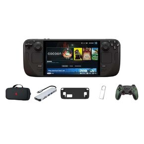 Valve Steam Deck OLED Handheld Gaming Console 1TB, 7.4 inch, 90Hz, 1280 x 800, SteamOS 3.0, with 5-in-1 Kit