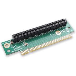 PCIe 4.0 X16 90 Degree Right Angle Adapter - Ultra Slim 1.6MM Gold Plated PCB/Black Reinforced Connectors/Extension Cable Free Plug-In Design - Compatible with Mini ITX Chassis/Optimised Cooli