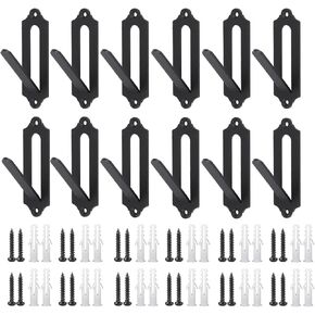 European Mount Skull Hanger - 12 Pack 4.1"x1.4" Deer Hanger, Heavy-Duty Rustproof Hooks for Deer, Antelope, Coyote & Small Game Taxidermy, Easy to Install, Indoor/Outdoor Use