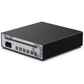 SMSL PL100 CD PLAWER CS43131 شريحة وحدة فك ترميز مع مكبرات الصوت 3.5 مم مكبرات الصوت UILT-IND 2ND PLL CIRCL CD INPUT RCA/3.5 مم سماعة الرأس/الإخراج الرقمي البصري/COAXIAL مع التحكم عن بُعد (أسود (أسود
