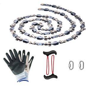 High Limb Rope Saw 55 In Chain Only, 55 Inch Chain Saw with 70 Sharp Teeth Double Side Teeth