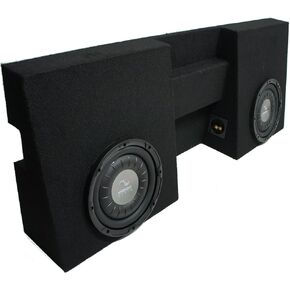 Harmony Audio F104 Dual 10" Sub Box Enclosure Compatible with Toyota Tacoma Double Cab Truck 2005 2006 2007 2008 2009 2010 2011 2012 2013 2014 2015