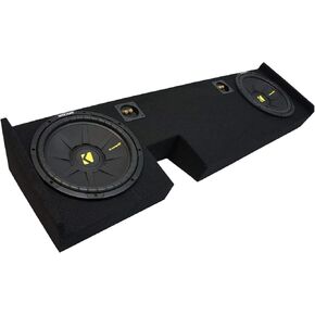 Kicker CWCS10 متوافق مع Ford F-150 Ext Super Cab Truck 2009-2014 مع مجموعة مزدوجة 10 بوصة مربع Sub