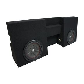 American Sound Connection Kicker Bundle Compatible with 2005-2015 Toyota Tacoma Double Cab Truck 43CWR102 CompR CWR Dual 10" Loaded Sub Box Enclosure