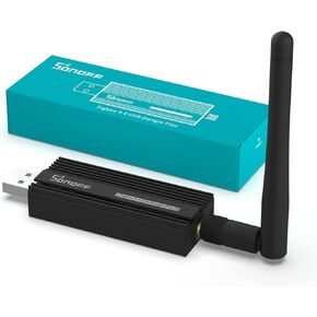 SONOFF Zigbee 3.0 USB Dongle Plus Gateway, Universal Zigbee USB Gateway with Antenna for Home Assistant, IoBroker, Wireless Zigbee 3.0 USB Adapter(1 Pack)