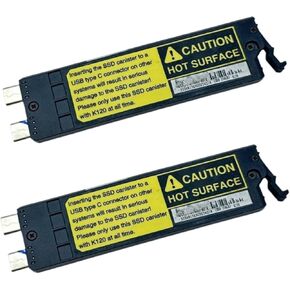 2PCS K120 SSD Canister Caddy Made for GETAC Removable Hard Drive Caddy for Rugged Laptops