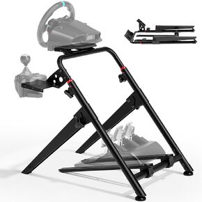 Ares Wing Sim Racing Wheel Stand ، قمرة القيادة المحاكاة للسباق القابلة للطي ، Formula و GT Sim Racing Cockpit متوافق مع Fanatec و Thrustmaster و Logitech و Moza و Racing Games على PS5 و PS4 و Xbox و PC in Kuwait