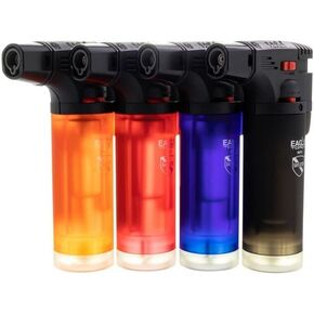 4 Pack Eagle Jet Torch Gun Lighter Adjustable Flame Windproof Butane Refillable