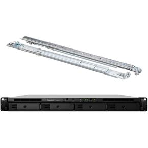 Synology RackStation RS820+ Compact Rack Mount NAS Server Bundle with Rail Kit, Intel Atom C3538 Quad-Core, 18GB DDR4 RAM, 8TB SSD, DSM Software