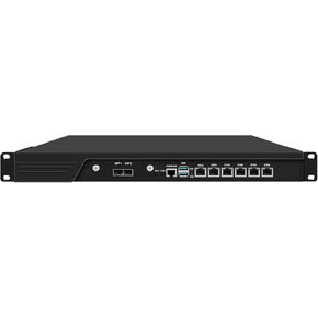 HUNSN 1U Firewall Appliance 10GB, OPNsense, VPN, Network Rackmount, Core I7 14700, RJ16, H61 / B660, 6 x Intel 2.5GbE I226-V, 2 x SFP+ 82599ES, 32G RAM, 256G SSD