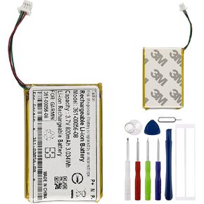 Replacement Battery 361-00056-08 for Garmin 010-01533-0E, DriveSmart 5 55 60LM, 3.7V 750mAH，with Repair Tool Kit