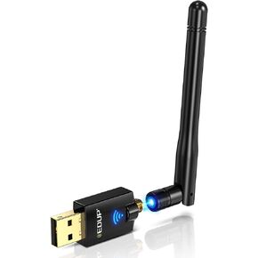 EDUP AC600M USB WiFi Adapter for PC, Wireless USB Network Adapters Dual Band 2.4G/5.8Ghz Wi-Fi Dongle Antenna for Laptop Desktop Compatible with OS Windows 11/10/8.1/8/7/XP -Black