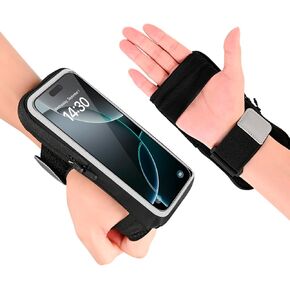Phone Holder for Running, Wristbands Frearm Band for Phone for Running for iPhone 16/15 Pro/14 Plus/13/11/XR/XS, Galaxy S24/S10, Workout Running Gear Running Essentials