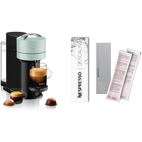 Nespresso Vertuo Next Coffee and Espresso Maker by De'Longhi, Jade Descaling Kit