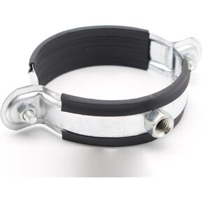 Hose Clips,Pipe Clamps,10x Round Galvanized Iron Rubber Buffered Suspended Hose Clamps For Pipe Air Clamp/Pipe Rack/Water Pipe Mounting (Size : 200) (Size : 20)