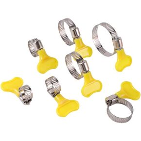 Hose Clips,Pipe Clamps,Adjustable Pipe Clamp Fit 8~38mm O.D Tube Plastic Handle Stainless Steel Butterfly Hose Clamp Tracheal Card Fixed Clip 1Pc,19,29mm (Size : 1929mm)