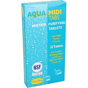 أدوات AB Aqua Midi Tabs 32 أقراص تنقية المياه خزان القافلة متنقل