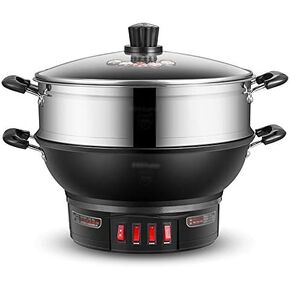 Electric Wok Electric Frying Pan Household Electric Cooker Cast Iron Cooking Cooking Steaming Stew Integrated Electric Cooker