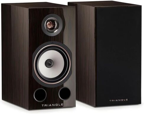 triangle Audio Comète 40th Anniversary Bookshelf Speakers Pair, Rose Gold Magnesium Dome Tweeter, Cellulose Paper Woofer, Expansive Soundstage, Exceptional Bass Delivery - (Sycamore) in Kuwait