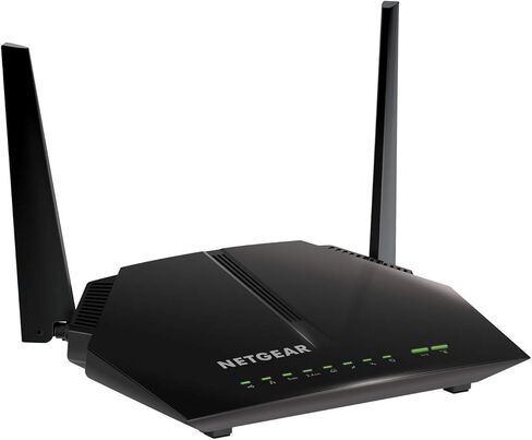 NetGear Cable Modem WiFi Router Combo C6220 - متوافق مع جميع مزودي الكابلات بما في ذلك Xfinity بواسطة Comcast ، Spectrum ، Cox | لخطط الكابل تصل إلى 200 ميغابت في الثانية | AC1200 واي فاي سرعة | Docsis 3.0 in Saudi Arabia