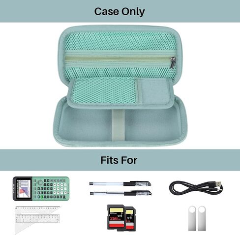 Hard Case Replacement for Texas Instruments TI-84 Plus CE/TI-84 Plus/TI-Nspire CX II CAS/TI-Nspire CX II/TI-83 Plus/TI-89 Titanium/TI-85 / TI-86 Color Graphing Calculator (Pale Green Case) in Kuwait
