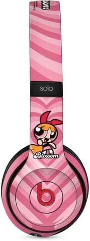 Skinit Decal Audio Skin Compatible with Beats Solo 3 Wireless - Officially Licensed Cartoon Network Powerpuff Girls Blossom Pink Hearts Design in Kuwait