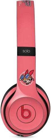 Skinit Decal Audio Skin Compatible with Beats Solo 3 Wireless - Officially Licensed Cartoon Network Powerpuff Girls Blossom Pink Hearts Design in Kuwait
