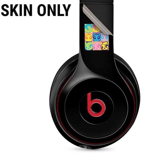 Skinit Decal Audio Skin Compatible with Beats Solo 3 Wireless - Officially Licensed Cartoon Network Powerpuff Girls Blossom Pink Hearts Design in Kuwait
