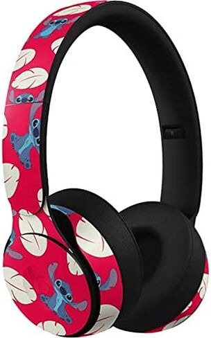 Skinit Skinit Audio Skin متوافق مع Beats Solo Pro - Disney Lilo المرخص رسميًا وتصميم غرزة الأناناس غرزة in Kuwait