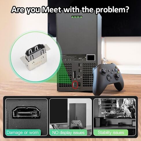 موصل مقبس المنفذ HDMI لـ Xbox Series X Socket Jack Series X استبدال موصل الواجهة لوحدة التحكم XSX مع أدوات الإصلاح (1pcs) in Saudi Arabia