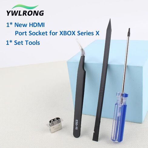 موصل مقبس المنفذ HDMI لـ Xbox Series X Socket Jack Series X استبدال موصل الواجهة لوحدة التحكم XSX مع أدوات الإصلاح (1pcs) in Saudi Arabia
