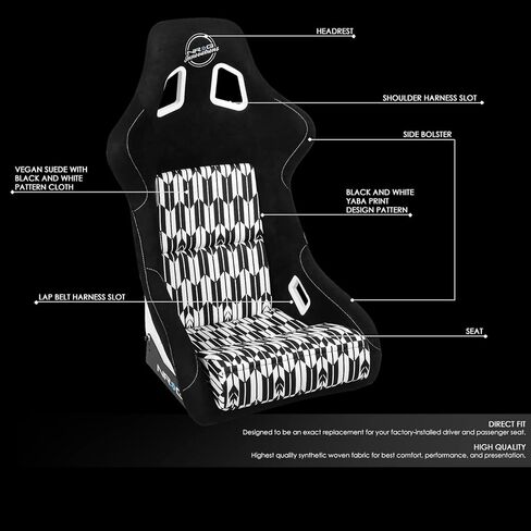 NRG Innovations NRG-FRP-304RD-NRG FRP Bucket SEAT NRG EDITION RED Alcantara في مواد نباتية مع خلفية مضاءة بالإضافة إلى جيوب الهاتف. (كبير جدا) in Kuwait