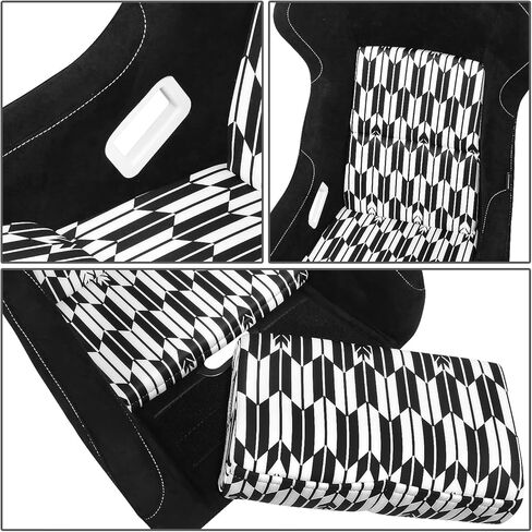 NRG Innovations NRG-FRP-304RD-NRG FRP Bucket SEAT NRG EDITION RED Alcantara في مواد نباتية مع خلفية مضاءة بالإضافة إلى جيوب الهاتف. (كبير جدا) in Kuwait