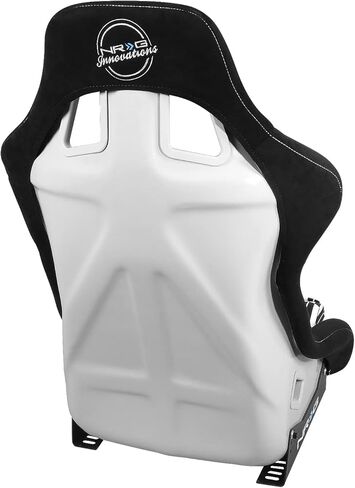 NRG Innovations NRG-FRP-304RD-NRG FRP Bucket SEAT NRG EDITION RED Alcantara في مواد نباتية مع خلفية مضاءة بالإضافة إلى جيوب الهاتف. (كبير جدا) in Kuwait